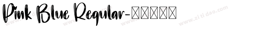 Pink Blue Regular字体转换